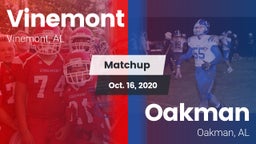 Matchup: Vinemont vs. Oakman  2020