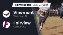 Recap: Vinemont  vs. Fairview  2021