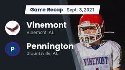 Recap: Vinemont  vs. Pennington  2021