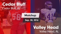 Matchup: Cedar Bluff vs. Valley Head  2016