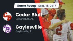 Recap: Cedar Bluff  vs. Gaylesville  2017