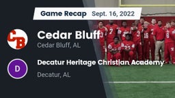 Recap: Cedar Bluff  vs. Decatur Heritage Christian Academy  2022