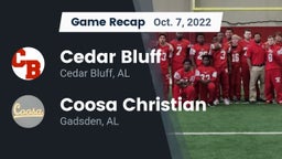 Recap: Cedar Bluff  vs. Coosa Christian  2022
