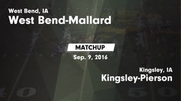 Matchup: West Bend-Mallard vs. Kingsley-Pierson  2016