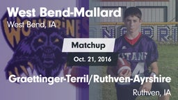 Matchup: West Bend-Mallard vs. Graettinger-Terril/Ruthven-Ayrshire  2016