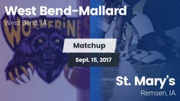 Matchup: West Bend-Mallard vs. St. Mary's  2017