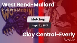 Matchup: West Bend-Mallard vs. Clay Central-Everly  2017