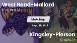 Matchup: West Bend-Mallard vs. Kingsley-Pierson  2018