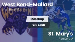 Matchup: West Bend-Mallard vs. St. Mary's  2018