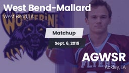 Matchup: West Bend-Mallard vs. AGWSR  2019