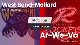 Matchup: West Bend-Mallard vs. Ar-We-Va  2019