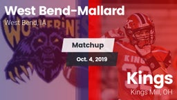 Matchup: West Bend-Mallard vs. Kings  2019