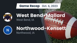 Recap: West Bend-Mallard  vs. Northwood-Kensett  2023