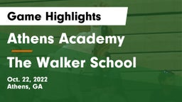 Athens Academy vs The Walker School Game Highlights - Oct. 22, 2022