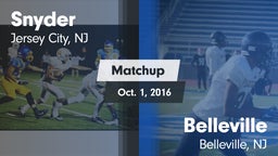 Matchup: Snyder vs. Belleville  2016