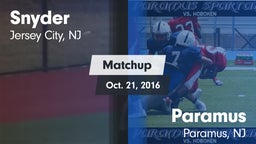 Matchup: Snyder vs. Paramus  2016
