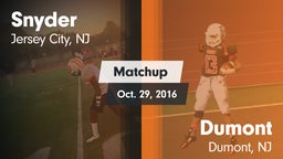 Matchup: Snyder vs. Dumont  2016