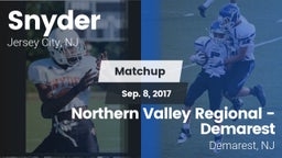 Matchup: Snyder vs. Northern Valley Regional -Demarest 2017
