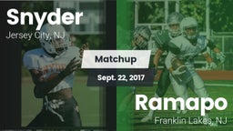 Matchup: Snyder vs. Ramapo  2017