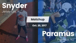Matchup: Snyder vs. Paramus  2017