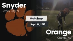 Matchup: Snyder vs. Orange  2019