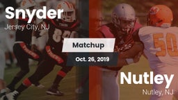 Matchup: Snyder vs. Nutley  2019