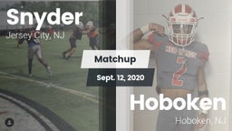 Matchup: Snyder vs. Hoboken  2020