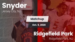 Matchup: Snyder vs. Ridgefield Park  2020