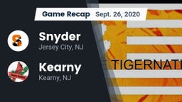 Recap: Snyder  vs. Kearny  2020