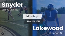 Matchup: Snyder vs. Lakewood  2020