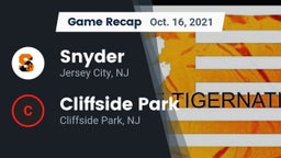 Recap: Snyder  vs. Cliffside Park  2021