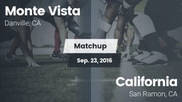 Matchup: Monte Vista vs. California  2016