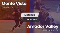 Matchup: Monte Vista vs. Amador Valley  2016