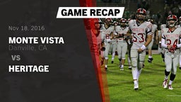 Recap: Monte Vista  vs. Heritage 2016