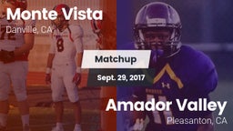Matchup: Monte Vista vs. Amador Valley  2017