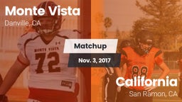 Matchup: Monte Vista vs. California  2017
