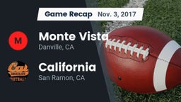 Recap: Monte Vista  vs. California  2017