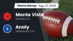 Recap: Monte Vista  vs. Analy  2018