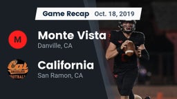 Recap: Monte Vista  vs. California  2019