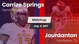 Matchup: Carrizo Springs vs. Jourdanton  2017