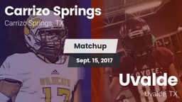 Matchup: Carrizo Springs vs. Uvalde  2017