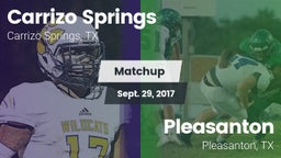 Matchup: Carrizo Springs vs. Pleasanton  2017