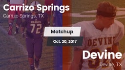 Matchup: Carrizo Springs vs. Devine  2017
