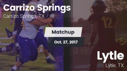Matchup: Carrizo Springs vs. Lytle  2017