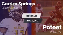 Matchup: Carrizo Springs vs. Poteet  2017