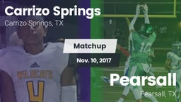 Matchup: Carrizo Springs vs. Pearsall  2017