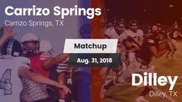 Matchup: Carrizo Springs vs. Dilley  2018