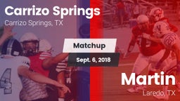 Matchup: Carrizo Springs vs. Martin  2018