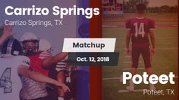Matchup: Carrizo Springs vs. Poteet  2018