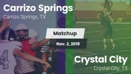 Matchup: Carrizo Springs vs. Crystal City  2018